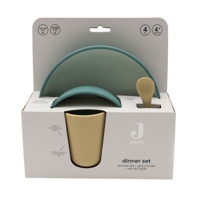 Jollein Kinderserviesset - Siliconen - Jade Shades