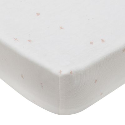 Jollein Twinkling Hoeslaken - 60 x 120 cm - Jersey - Wild Rose Jollein Twinkling Hoeslaken - 60 x 120 cm - Jersey - Wild Rose
