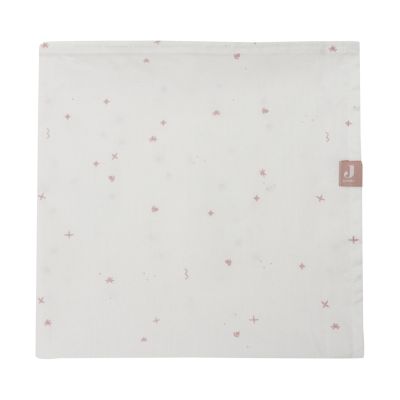 Jollein Twinkling Ledikantlaken - 120 x 150 cm - Wild Rose Jollein Twinkling Ledikantlaken - 120 x 150 cm - Wild Rose