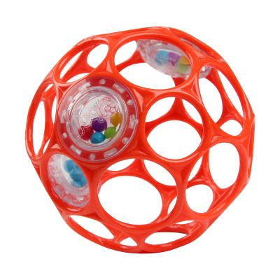Oball Rammelaar - Easy-Grasp Toy - Red