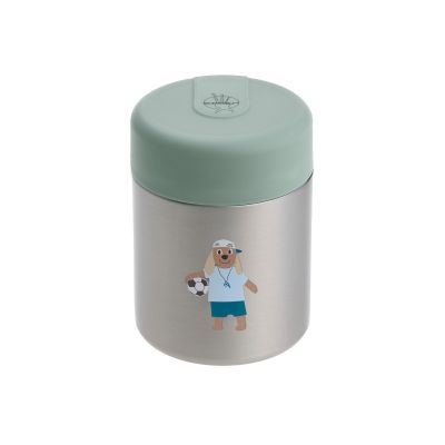 Lässig Tiny Team Dog Food Jar RVS - Groen Lässig Tiny Team Dog Food Jar RVS - Groen