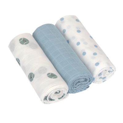 Lässig Tiny Team Omslagdoeken - 3 Stuks - 80 x 80 cm - Heavenly Soft