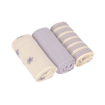 Lässig Tiny Team Swaddle & Burp Doeken - 3 Stuks - 60 x 60 cm