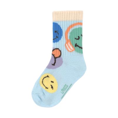 Lässig SmileyWorld Tennissokken - 3 Stuks - Maat 19-22 - Blue