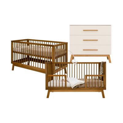 Bopita Ledikant 70 x 140 - Commode - Kaleo - Dune/Rose Wood