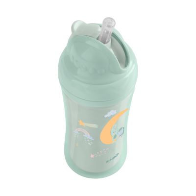 Kikkaboo Maan Beker Met Siliconen Rietje - 220ml - Mint 