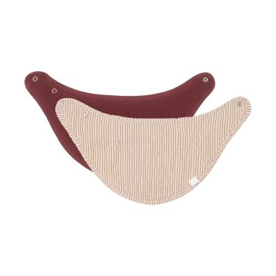 Koeka Whisper Waves Bandana - 2 Stuks - Burgundy 