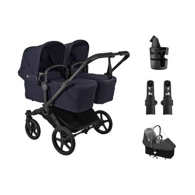 Bugaboo Donkey 6 Renew Twin Essentiële Bundel Tweelingwagen - Deep Indigo