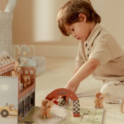 Little Dutch Speelkoffer Racebaan - Hout Little Dutch Speelkoffer Racebaan - Hout