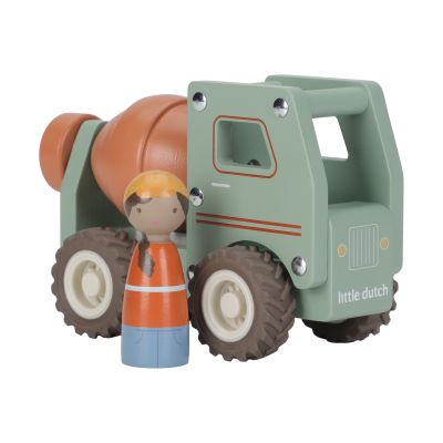 Chariot à ciment Little Dutch avec poupée - Bois