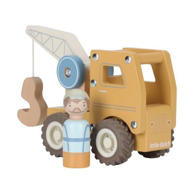 Little Dutch camion-grue Little Dutch avec poupée - Bois