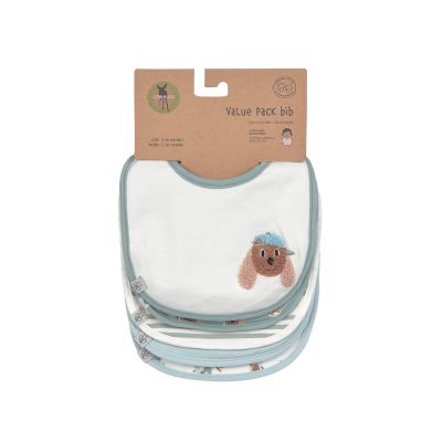 Lässig Tiny Team Dog Slabbetjes – 5 Stuks – Blauw Lässig Tiny Team Dog Slabbetjes – 5 Stuks – Blauw