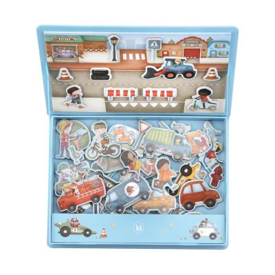 Little Dutch Magnetisch Speelbord - Jim's Vehicles Little Dutch Magnetisch Speelbord - Jim's Vehicles