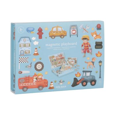 Little Dutch Magnetisch Speelbord - Jim's Vehicles Little Dutch Magnetisch Speelbord - Jim's Vehicles