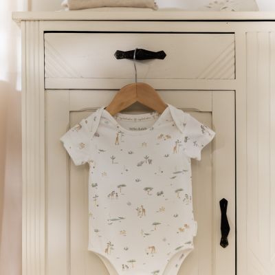 Little Dutch Safari Friends Romper - Maat 50 - Creme 