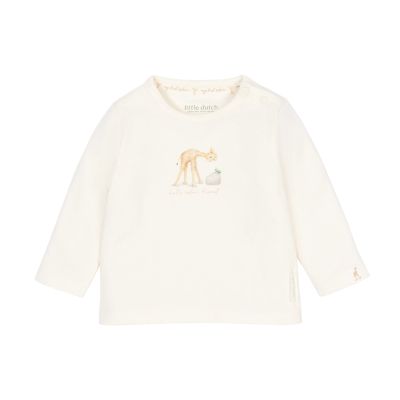 Little Dutch Safari Friends T-Shirt - Maat 50 - Creme  