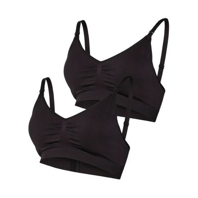 MAMA.LICIOUS Voedingsbeha - Ilja Feed Me Bra 2-Pack - Zwart