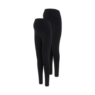 MAMA.LICIOUS Zwangerschapslegging - Emma - 2-Pack- Zwart