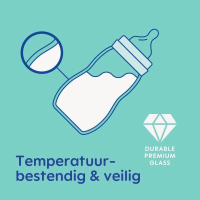 MAM Feel Good Babyfles - 260 ml - Glas - Uni 