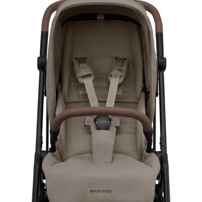 Maxi-Cosi Buggy Leona² - Twillic Truffle (Black Frame + Brown Leather) Maxi-Cosi Buggy Leona² - Twillic Truffle (Black Frame + Brown Leather)