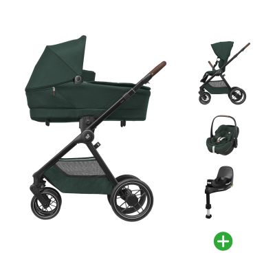 Maxi-Cosi Oxford+ 4-in-1 Kinderwagen Met Pebble 360 Pro2 Autostoel - Twillic Green