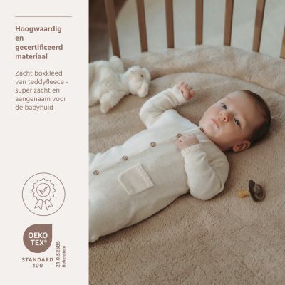 Meyco Teddy Boxkleed - ⌀95cm - Sand Meyco Teddy Boxkleed - ⌀95cm - Sand