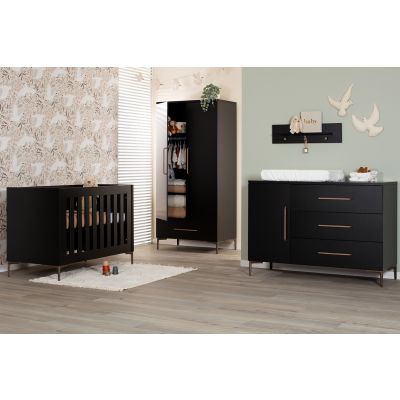 TWF Ledikant 60 x 120 - Commode XL 3 Laden 1 Deur - Hanglegkast 2 Deuren 1 Lade Modena Metaal TWF Ledikant 60 x 120 - Commode XL 3 Laden 1 Deur - Hanglegkast 2 Deuren 1 Lade Modena Metaal