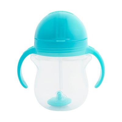 Munchkin Click Lock Tip & Sip Straw Beker - Blue Munchkin Click Lock Tip & Sip Straw Beker - Blue