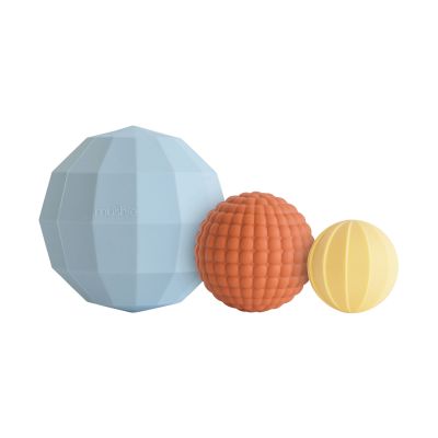 Mushie Nesting Spheres Sensory Toy Powder Blue