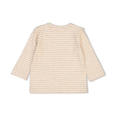 Feetje T-Shirt Print Rib Streep The Magic Is In You Taupe Melange 44 Feetje T-Shirt Print Rib Streep The Magic Is In You Taupe Melange 44