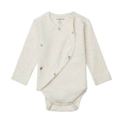 Noppies Romper Rib Nino Oatmeal 62 Noppies Romper Rib Nino Oatmeal 62