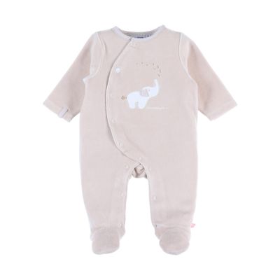 Noukie's B&M Pyjama - Fluweel - Beige Bali