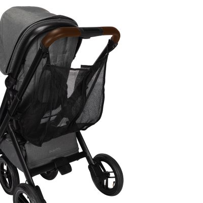 Dubatti One E5 2-in-1 Kinderwagen Black/Dark Brown - Grey