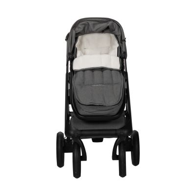 Dubatti One E5 2-in-1 Kinderwagen Black/Dark Brown - Grey