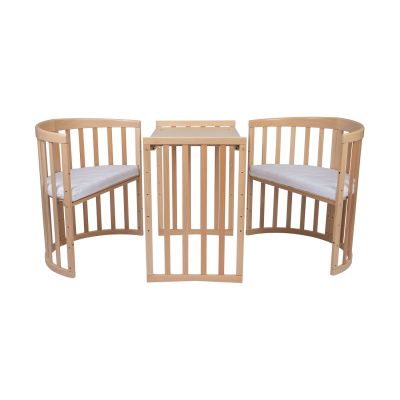 Waldin Oval Combibed 7‑in‑1 - Natural inclusief matras Waldin Oval Combibed 7‑in‑1 - Natural inclusief matras