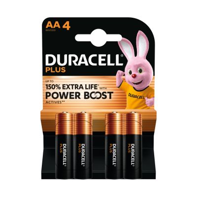 Piles Duracell Plus - Power Boost - AA paquet de 4