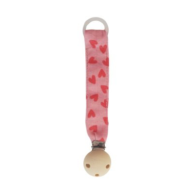 Chewies & More Speenkoord - Hartjes - Rood/Roze