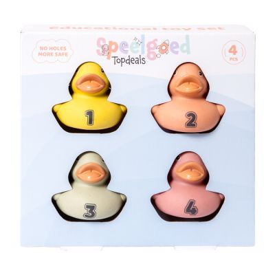 Toystopdeals Canards de bain 4 pièces - Bioplastique