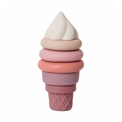 Jouets Top Deals Tour d'empilage Crème glacée - Bioplastique/Caoutchouc naturel