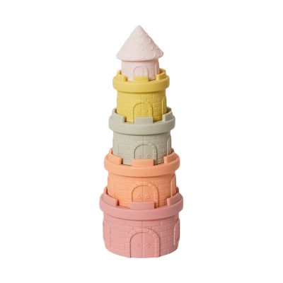 Tour de construction « Baby Favorite » en forme de château - Bioplastique/caoutchouc naturel