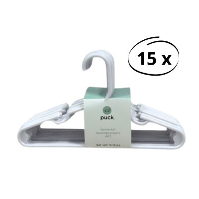 Puck Kledinghanger - 15 Stuks