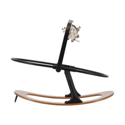 Qute Q-Sittle Newborn Rocker Woody Black + Bekleding Black Qute Q-Sittle Newborn Rocker Woody Black + Bekleding Black