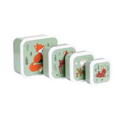 A Little Lovely Company Lunch & Snack Box Set - Forest Friends A Little Lovely Company Lunch & Snack Box Set - Forest Friends