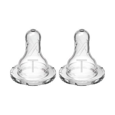 Dr. Brown's Siliconen Flesspeen - T-Speen - Smalle Hals - 2 Stuks