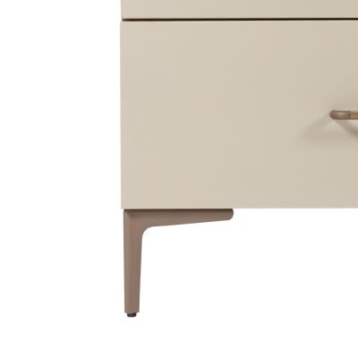 TWF Ledikant 70 x 140 - Commode 3 Laden - Hanglegkast 2 Deuren 1 Lade Salerno Metaal