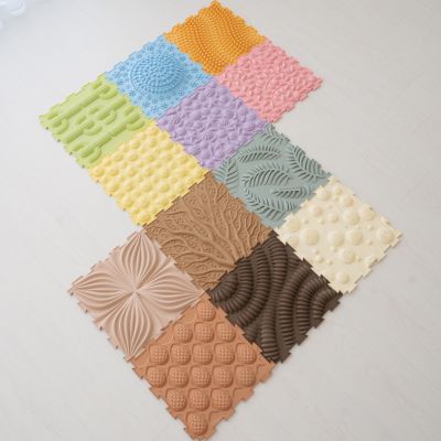 Sense2Play Sensory Path Textuurtegels - 6 Stuks - Pastel