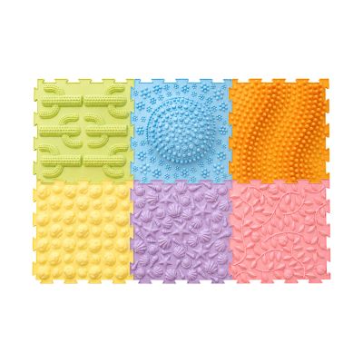 Sense2Play Sensory Path Textuurtegels - 6 Stuks - Pastel