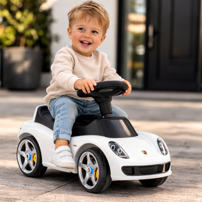 Puck Loopauto Porsche - Wit Puck Loopauto Porsche - Wit