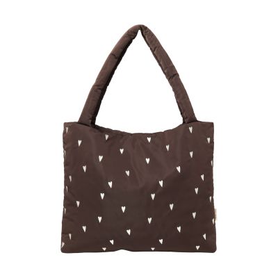 Studio Noos Mom Bag - Puffy - Brown Heart Studio Noos Mom Bag - Puffy - Brown Heart