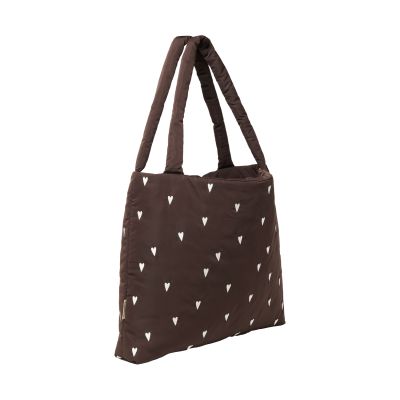 Studio Noos Mom Bag - Puffy - Brown Heart Studio Noos Mom Bag - Puffy - Brown Heart